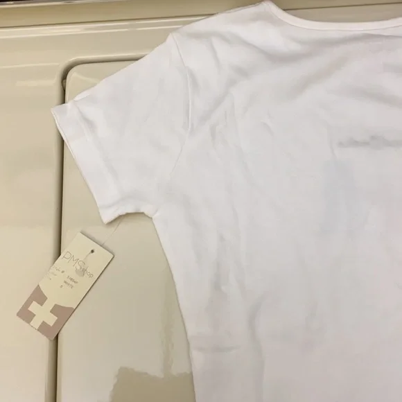 PMS Shop Beach Basics White T-Shirt NWT - Picture 7 of 9